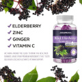 Sambucus Elderberry Gummies Black Elderberry Sweets with Vitamin C and Zinc Immune System Booster Supplements